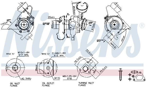 Turbocompresseur, suralimentation NISSENS 93192