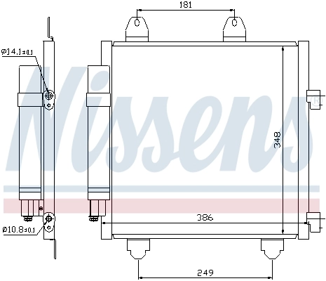 Condenseur, climatisation NISSENS 94891