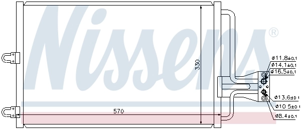 Condenseur, climatisation NISSENS 94100