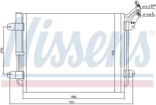 Condenseur, climatisation NISSENS 940138