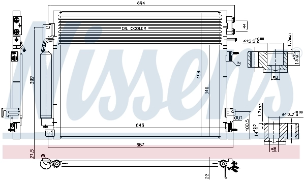Condenseur, climatisation NISSENS 941084