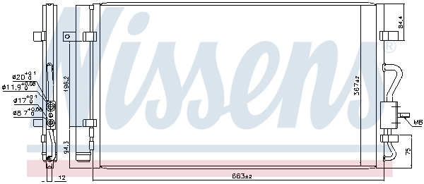 Condenseur, climatisation NISSENS 941181