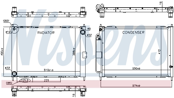 Module de refroidissement NISSENS 637625