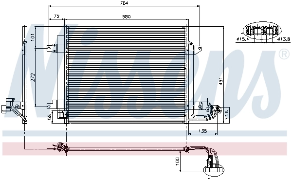 Condenseur, climatisation NISSENS 94690