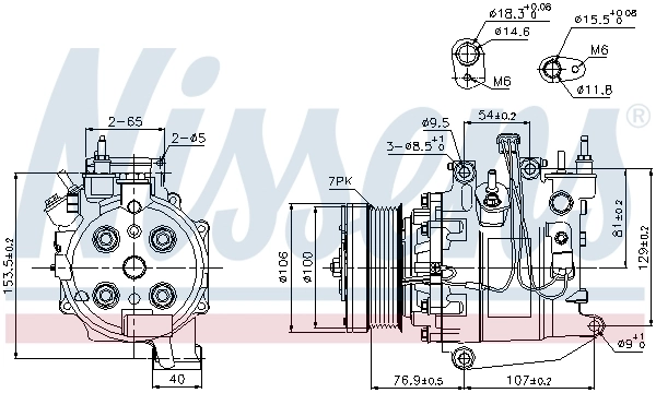 Compresseur, climatisation NISSENS 89247