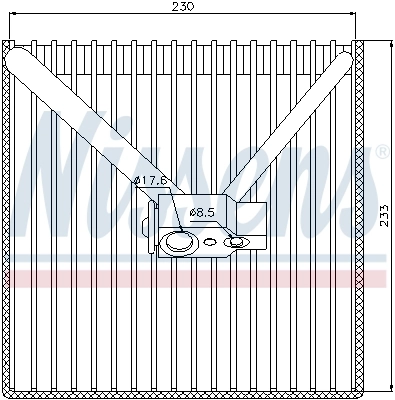 Évaporateur climatisation NISSENS 92250