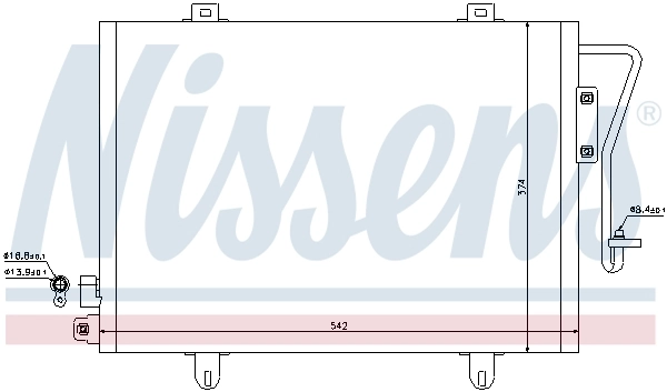 Condenseur, climatisation NISSENS 94279