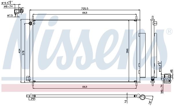 Condenseur, climatisation NISSENS 940354