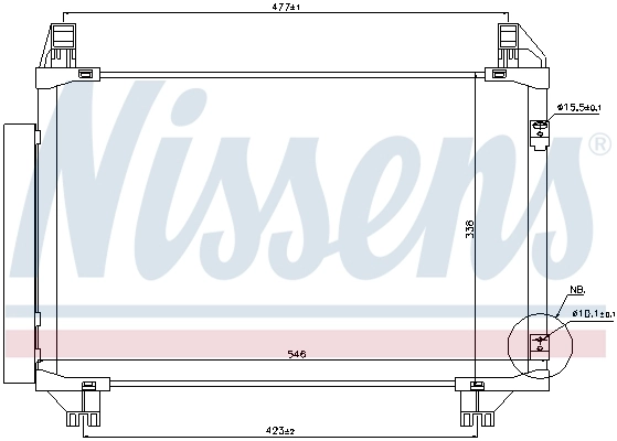 Condenseur, climatisation NISSENS 940130