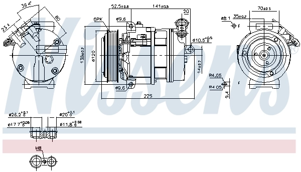 Compresseur, climatisation NISSENS 89397