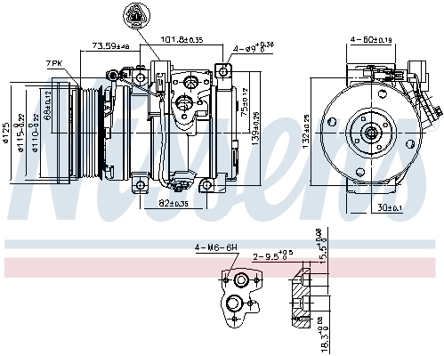 Compresseur, climatisation NISSENS 890871