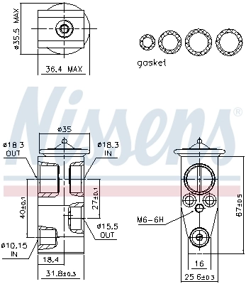 Détendeur, climatisation NISSENS 999496