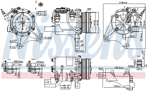 Compresseur, climatisation NISSENS 890327