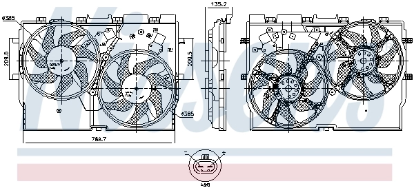 Ventilateur, refroidissement du moteur
