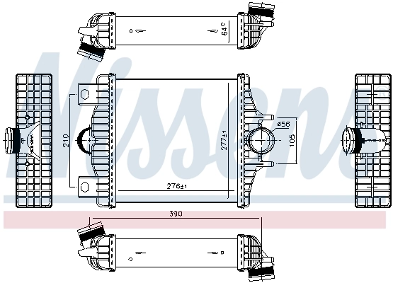 Intercooler, échangeur NISSENS 961427
