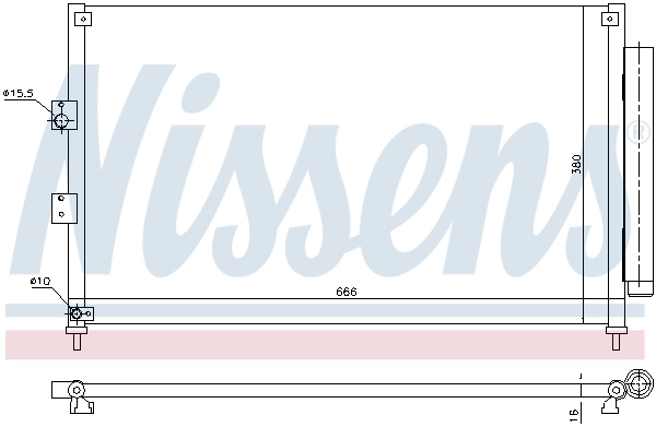 Condenseur, climatisation NISSENS 940362