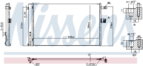 Condenseur, climatisation NISSENS 941356