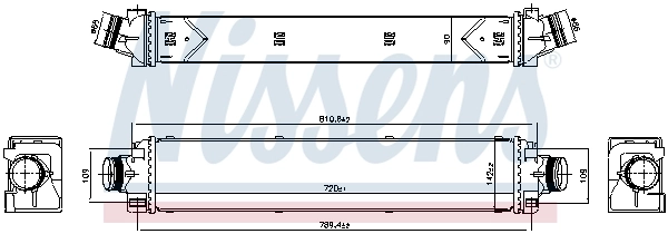 Intercooler, échangeur NISSENS 961467