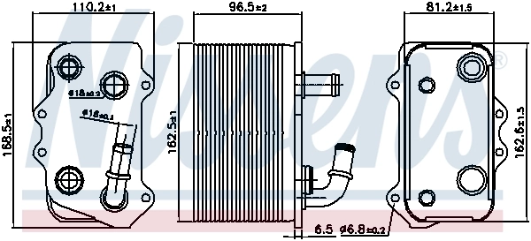 Radiateur d'huile de boîte automatique NISSENS 90934