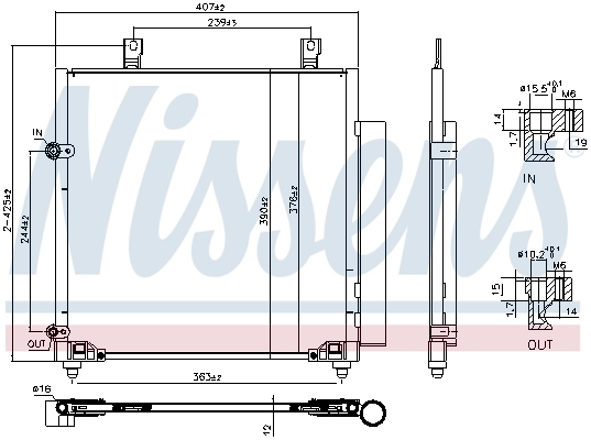 Condenseur, climatisation NISSENS 941222