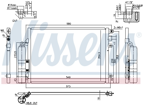 Condenseur, climatisation NISSENS 94439