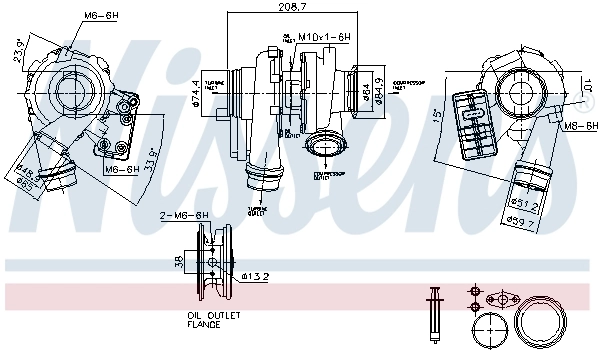 TURBO BMW 2,0D F45/X1 F48/X2 F39