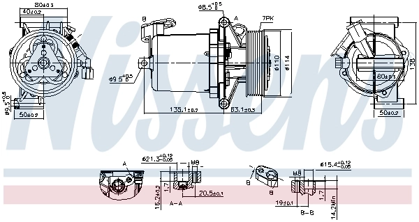 Compresseur, climatisation NISSENS 890172