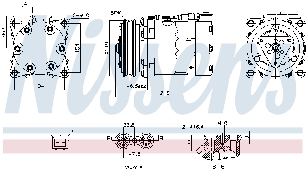 Compresseur, climatisation NISSENS 891039