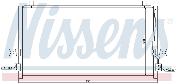 Condenseur, climatisation NISSENS 94297