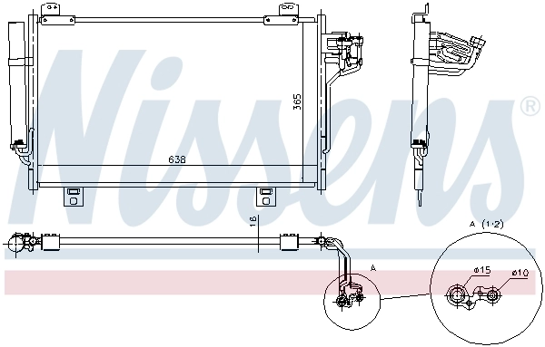 Condenseur, climatisation NISSENS 940387