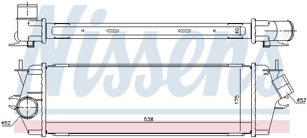 Intercooler, échangeur NISSENS 96583