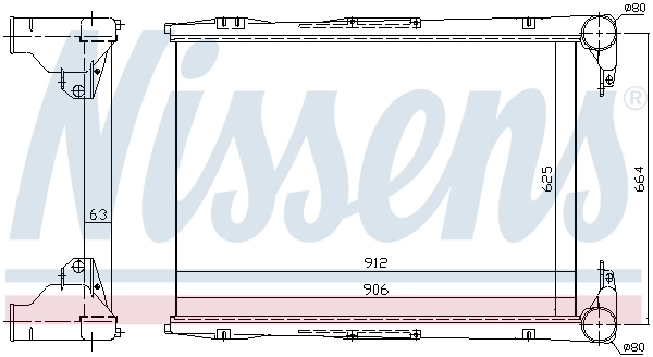 Intercooler, échangeur NISSENS 96968