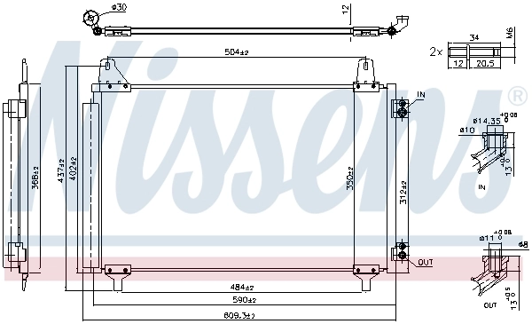 Condenseur, climatisation NISSENS 941296