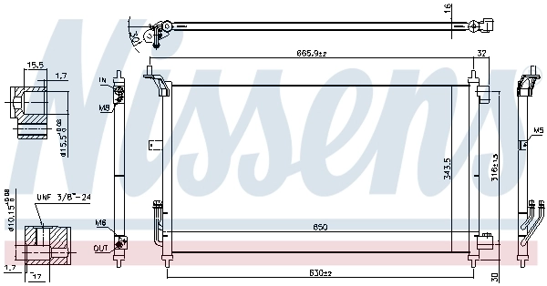 Condenseur, climatisation NISSENS 940557