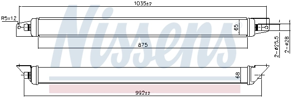 Radiateur d'huile NISSENS 91485
