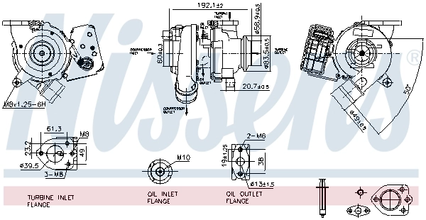 NISSENS 93431 — Турбокомпресор