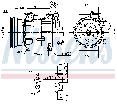 Compresseur, climatisation NISSENS 89148