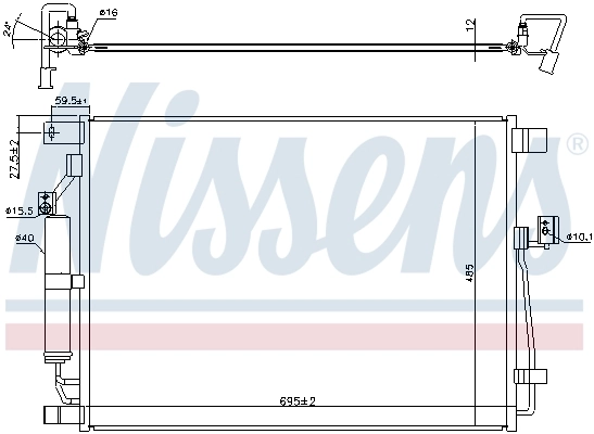 Condenseur, climatisation NISSENS 940787