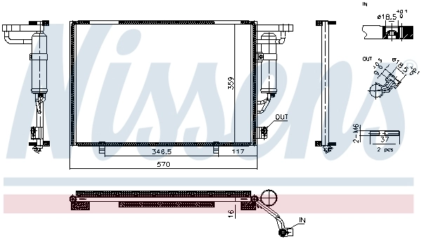 Condenseur, climatisation NISSENS 940983