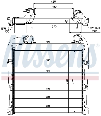 Intercooler, échangeur NISSENS 97029