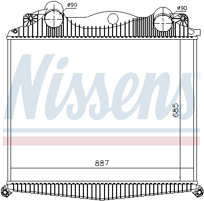 Intercooler, échangeur NISSENS 97015