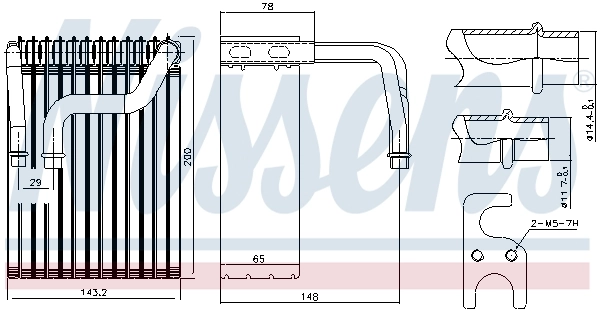 Évaporateur climatisation NISSENS 92237