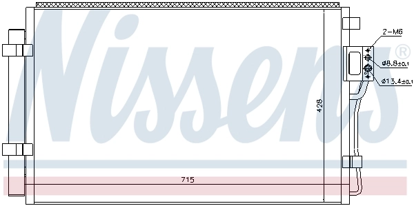 Condenseur, climatisation NISSENS 940449