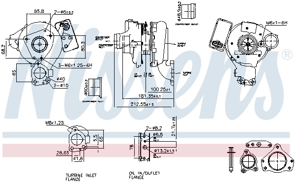 Turbocompresseur, suralimentation NISSENS 93271