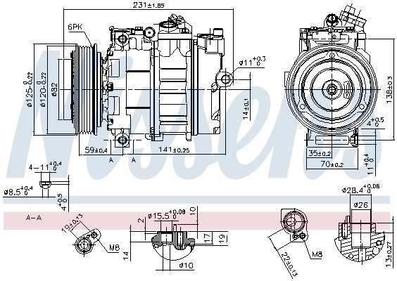 Compresseur, climatisation NISSENS 89487