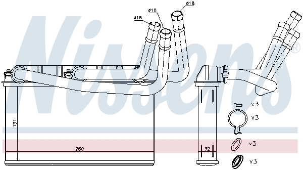 Système de chauffage NISSENS 70531
