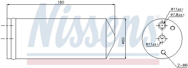 Filtre déshydratant, climatisation NISSENS 95477