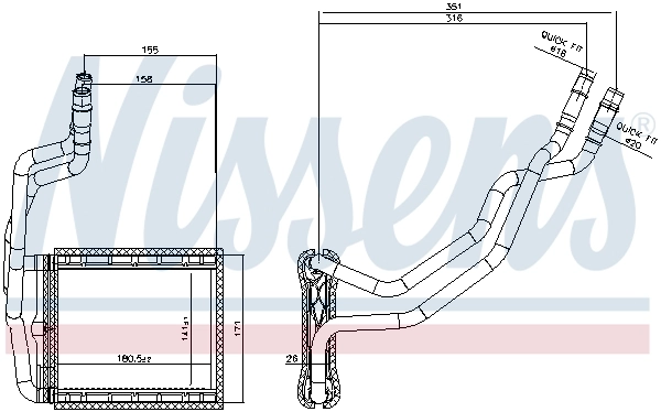 Système de chauffage NISSENS 707211