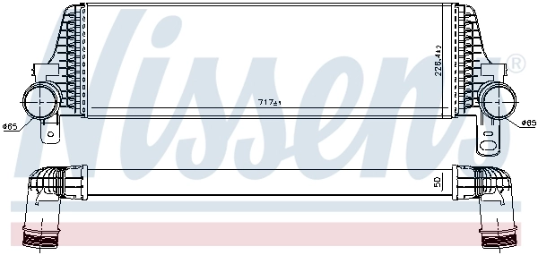 Intercooler, échangeur NISSENS 96571