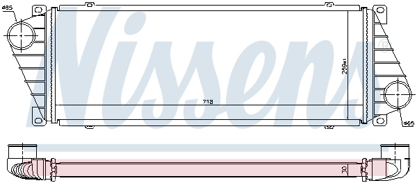 Intercooler, échangeur NISSENS 96842